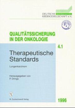 Therapeutische Standards / Qualitätssicherung in der Onkologie Bd.4/1 - Drings, Peter