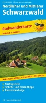 PublicPress Radwanderkarte Nördlicher und Mittlerer Schwarzwald