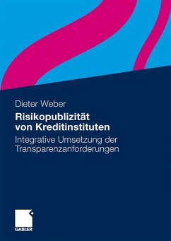 Risikopublizität von Kreditinstituten - Weber, Dieter