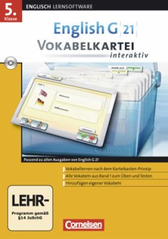 English G 21 - Vokabelkarteien interaktiv - Lernsoftware zu allen Ausgaben - Band 1: 5. Schuljahr