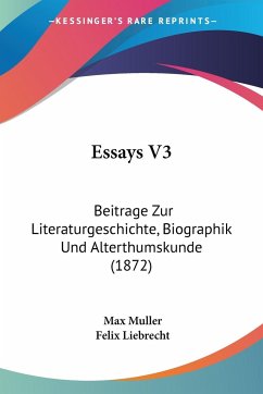 Essays V3 - Muller, Max