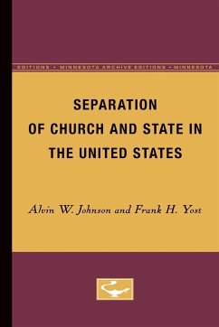 Separation of Church and State in the United States - Johnson, Alvin W.