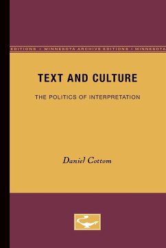 Text and Culture - Cottom, Daniel