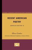 Recent American Poetry - American Writers 16