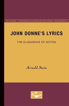 John Donne's Lyrics - Stein, Arnold