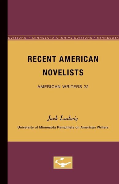 Recent American Novelists - American Writers 22 Recent American Novelists - American Writers 22
