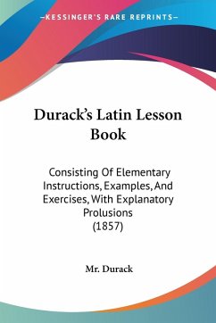 Durack's Latin Lesson Book Cover Durack's Latin Lesson Book