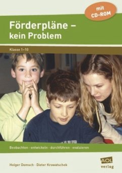 Förderpläne, kein Problem, m. CD-ROM - Domsch, Holger; Krowatschek, Dieter