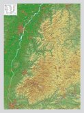 Schwarzwald, Reliefkarte, groß