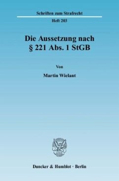 Cover Die Aussetzung nach 221 Abs. 1 StGB.