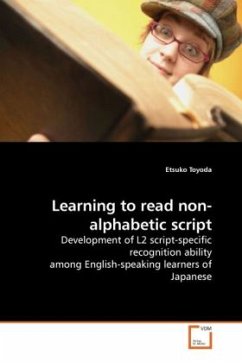 Learning to read non-alphabetic script - Toyoda, Etsuko