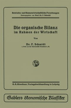 Die organische Bilanz - Schmidt, Fritz
