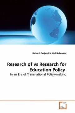 Research of vs Research for Education Policy - Desjardins, Richard