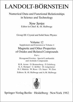 Cover Hexagonal Ferrites, Special Lanthanide and Actinide Compounds / Hexagonale Ferrite, spezielle Lanthaniden- und Actinidenverbindungen / Landolt-Börnstein, Numerical Data and Functional Relationships in Science and Technology 12c