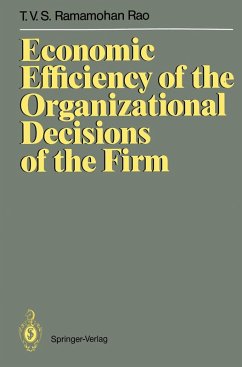 Cover Economic Efficiency of the Organizational Decisions of the Firm