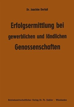 Erfolgsermittlung bei gewerblichen und ländlichen Genossenschaften - Derfuss, Joachim