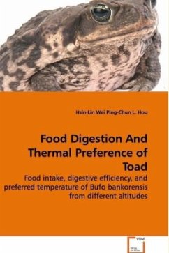 Food Digestion And Thermal Preference of Toad - Wei, Hsin-Lin