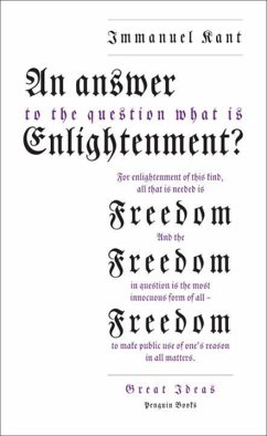 An Answer to the Question: 'What is Enlightenment?' - Kant, Immanuel