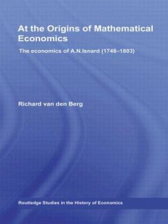 At the Origins of Mathematical Economics - Berg, Richard Van Den