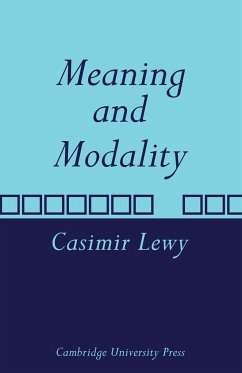 Meaning and Modality - Lewy, Casimir