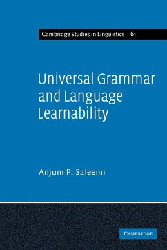 Universal Grammar and Language Learnability - Saleemi, Anjum P.