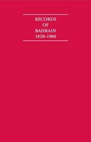 Records of Bahrain 1820-1960 8 Volume Set