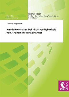 Kundenverhalten bei Nichtverfügbarkeit von Artikeln im Einzelhandel Kundenverhalten bei Nichtverfügbarkeit von Artikeln im Einzelhandel