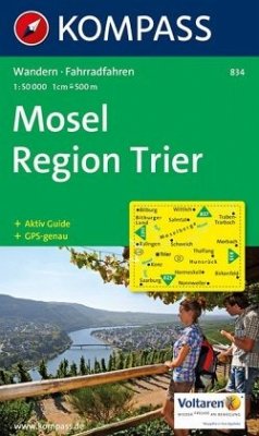 Kompass Karte Mosel, Region Trier