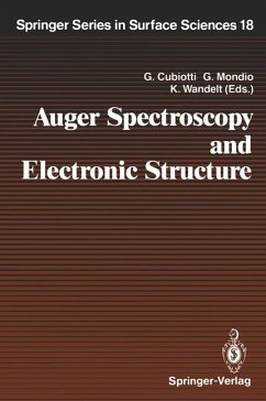 Auger Spectroscopy and Electronic Structure Proceedings of the First International Workshop, Giardini Naxos-Taormina, Messina, Italy, September 10–14, 1988