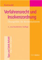 Verfahrensrecht und Insolvenzordnung - Gottwald, Uwe