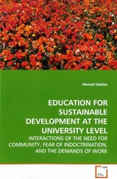 EDUCATION FOR SUSTAINABLE DEVELOPMENT AT THE UNIVERSITY LEVEL - Qablan, Ahmad