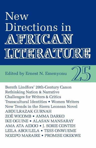 Alt 25 New Directions in African Literature Alt 25 New Directions in African Literature