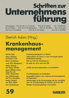 Krankenhausmanagement - Adam, Dietrich