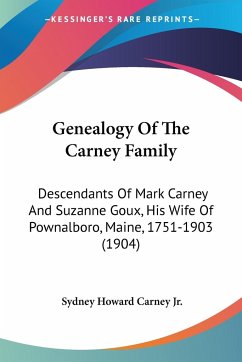 Genealogy Of The Carney Family - Carney Jr., Sydney Howard