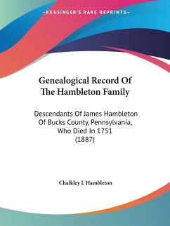Genealogical Record Of The Hambleton Family