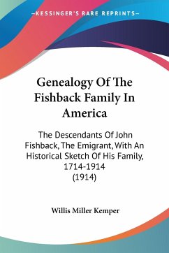 Genealogy Of The Fishback Family In America
