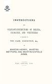 Instructions For Serjeant-Instructors of Militia, Yeomanry, and Volunteers In Regard to The Care, Inspection &c Of Martini-Henry, Martini-Metford, and Martini-Enfield Arms 1896