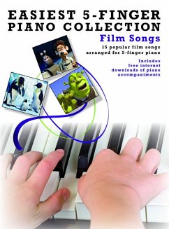Cover Film Songs: for 5-finger piano (with text)
