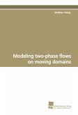 Modeling two-phase flows on moving domains
