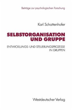 Selbstorganisation und Gruppe - Schattenhofer, Karl
