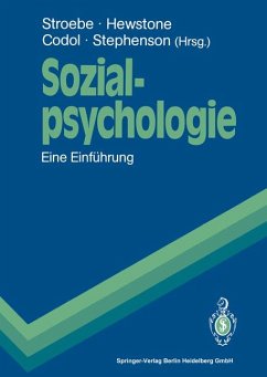 Sozialpsychologie - Stroebe, Wolfgang; Hewstone, Miles; Codol, Jean P.; Stephenson, Geoffrey M.