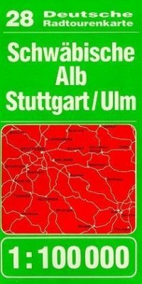 Cover Schwäbische Alb, Stuttgart/Ulm / Haupka Deutsche Radtourenkarte 28