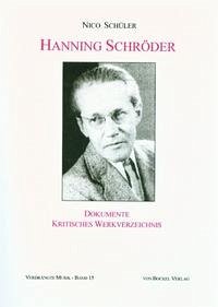 Hanning Schroeder - Dokumente und kritisches Werkverzeichnis - Schüler, Nico