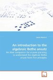 An introduction to the algebraic Bethe ansatz