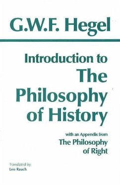 Introduction to the Philosophy of History - Hegel, G. W. F.