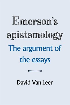 Emerson's Epistemology - Leer, David Van; Leer, David Van