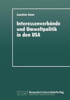 Cover Interessenverbände und Umweltpolitik in den USA