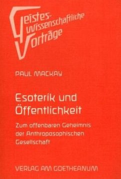 Esoterik und Öffentlichkeit - Mackay, Paul