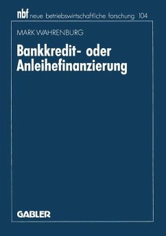Bankkredit- oder Anleihefinanzierung - Wahrenburg, Mark