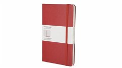 Moleskine Notizbuch kariert Large DIN A5 rot